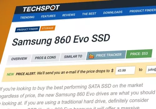 techspot product finder web shopping deals pricing